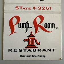 Vintage 1950s The Pump Room Restaurant Sherman Oaks CA Matchbook Cover picture