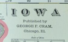 Vintage 1902 IOWA Map 22
