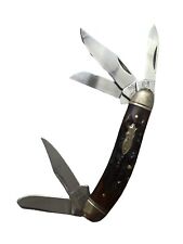 Rough Rider Sowbelly 5 Blade Pocket Knife Stainless Stag Bone Handle RR1184 picture