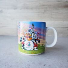 Walt Disney World 20th Anniversary Vintage Magic Kingdom Mickey Minnie Mug 1971 picture