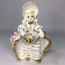 Vintage Lefton Bloomers Girl Bows 1950's Porcelain Figurine 4