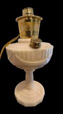 Vtg Aladdin Alacite Lincoln Drape Lamp Electrified No Top Ivory Opal Coral Tones picture