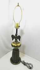 Vintage Mid Century Brass Eagle Table Lamp Federal Style picture