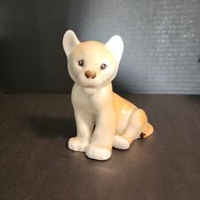VTG USSR Lomonosov Porcelain Baby Lion Figurine 4.5