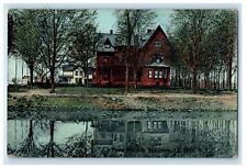 1910 View Of Mr. Whitkop Residence Mirror Lake La Salle New York NY Postcard picture