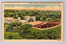 San Antonio TX-Texas, Open Air Theatre, Brackenridge Park, Vintage Postcard picture