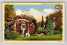 Dallas TX-Texas, A Munger Place Home, Antique, Vintage Souvenir Postcard picture