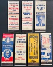 Chicago Illinois Area 1940-60's Political Campaign Advertising Matchbook Covers picture