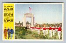 Blaine WA Peace Arch US Canada Border Celebration Washington Vintage Postcard picture