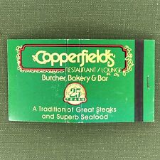 Vintage Matchbook Copperfield’s Butcher Bakery Bar Berwyn IL Matches Unstruck picture