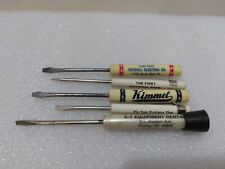 Lot of 5 vintage advertising pocket Screwdrivers Ohio Businesses picture