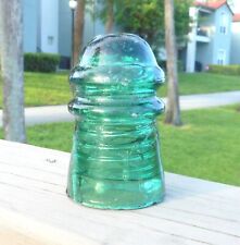 SCARCE GREEN CD 106 NO NAME KING CITY GLASS WORKS INSULATOR picture