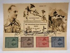 1953 Vaduz Liechtenstein Postcard Cover FDC International Boy Scout Conference picture