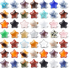 50 Pcs Worry Stones Star Shaped Crystal Stones Bulk 0.8 Inch Mini Crystal Stones picture