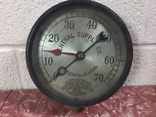 Antique altitude gauge height of water in feet Central Supply Co. Capital 4 5/8” picture
