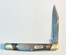 Buck 379 Pocket Knife Wood Handle VGUC picture