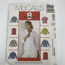 McCall's 3541 Shirts Eight Great Looks Size 18-22****Uncut*** picture