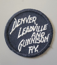 Vintage Denver Leadville and Gunnison Railway Narrow Gauge Embroidered Patch picture