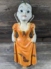 Vintage 1930's-1940's Chalkware Disney Snow White Carnival Prize Figurine 14 