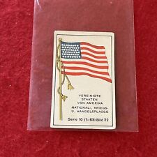 Early 1900s Massary Zigarettenfabrik (German) USA FLAG Card #22 G Cond picture