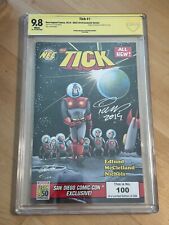 The Tick SDCC 2019 CBCS Exclusive 9.8 Signed Ian Chase Nichols numbered 100/250 picture