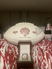 2015 Alabama National Championship Ball  & Ring Signed In Person By The GOAT picture