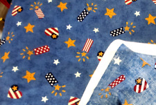 Dreamspinners July 4th Patriotic Firecrackers Stars Cotton Cranston Fabric BTHY picture