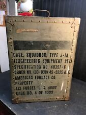 Military Surplus Type J-1A Storage engineering Equipment Chest  20.5 x 12x 15 picture