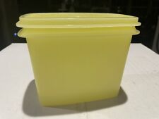 Vintage Tupperware #1243 Storage Container with Lid - Yellow picture