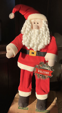 VTG  Dan Dee 37” Standing Santa Bendable Arms Wreath Collector's Choice RARE HTF picture