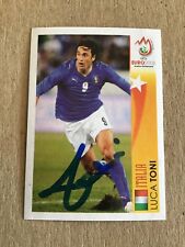 Luca Toni, Italy 🇮🇹  Panini UEFA Euro 2008 hand signed picture