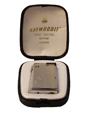 Vintage Kaywoodie Piezo Electric Butane Lighter Starburst Pattern w/Case picture