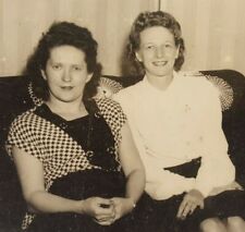 Vintage 1940s Philadelphia Photo Pretty Ladies Sitting on Couch Lesbian Interest picture