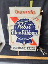 Vintage Pabst Blue Ribbon Light Up Bubble Sign Damaged 2 Sided Advertising  picture