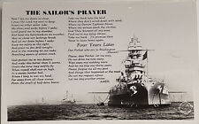 A Sailor's Prayer Naval Ship RPPC Real Photo Postcard Unposted picture
