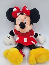 Minnie Mouse Plush Disney Store Original Stuffed Toy Large Red Dress And Bow 20” picture