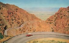 Postcard AZ b/w Prescott & Jerome Mountain Roadway Chrome Vintage PC f5909 picture