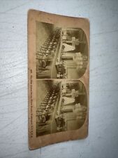 Antique stereoscope card photo the state dining room white house washington 1890 picture