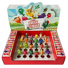 Full Series 1 Set of 24 Coles Fresh Stikeez in Collectors Case Complete picture