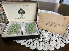 Vintage Lane Playing Cards - Retro Green - 2 Full Decks All Plastic picture
