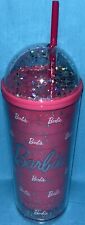 Barbie The Movie Miniso Dome Glitter Tumbler Cup NEW picture