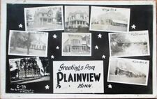 Plainview, MN 1910 Realphoto Postcard: Eight Views/Main Street - Minnesota Minn picture