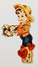 Vintage Mechanical Valentine Card Be My Pet picture