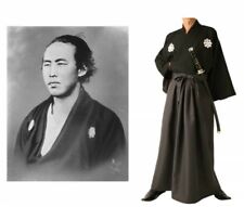 Japanese Men's Kimono Ryoma Sakamoto Samurai Costume Set Japan with Tracking picture