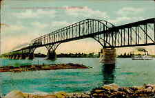 Postcard: CANADIAN PACIFIC RAILWAY BRIDGE NEAR MONTREAL. INSNICEA picture
