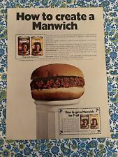 Vintage 1971 Manwich Print Ad How To Create A Manwich picture