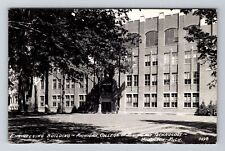 Houghton MI RPPC Engineering Building at Michigan College Mines Vintage Postcard picture
