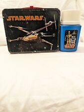 Original 1977 Star Wars Collectible Metal Lunchbox With Thermos Nice Condition  picture