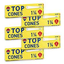 TOP Cones 1 1/4 1.25 Size 84mm Pre-Rolled Cones (5 Packs, 6 Cones Per 30 Total) picture