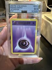 Vintage Pokemon 1ST EDITION PSYCHIC ENERGY 131/132 GYM HEROES Graded AGS 9.5 M+ picture